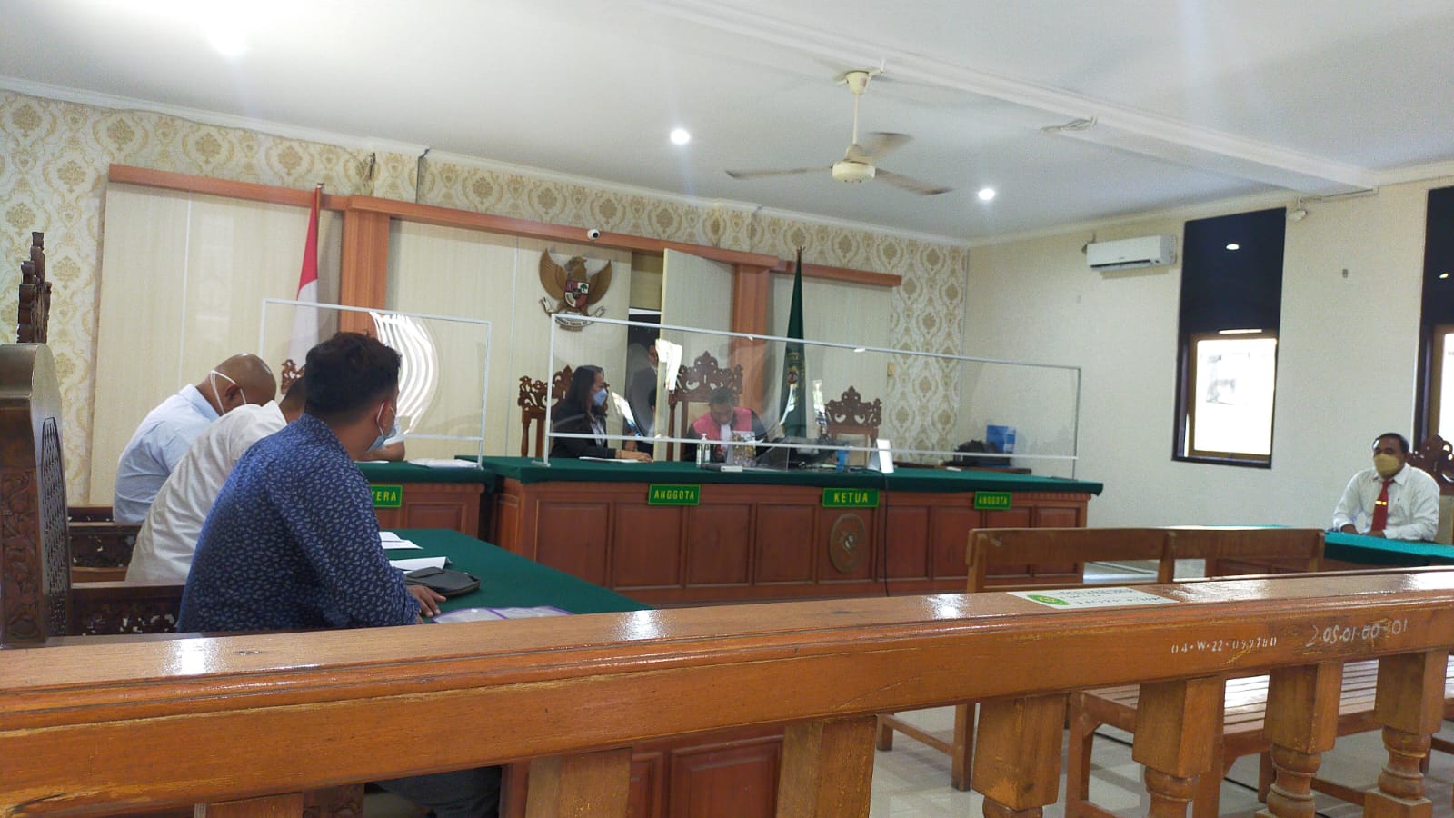 Sidang praperadilan terkait penetapan tersangka dalam sengketa tanah Jalan Ubung, di PN Denpasar, Senin (24/01/2022).