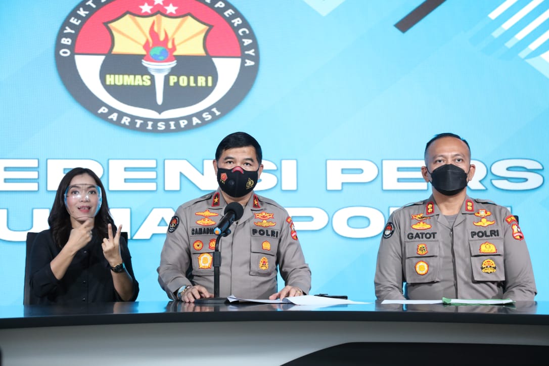 Karo Penmas Divisi Humas Polri Brigjen Pol Ahmad Ramadhan dalam konferensi persnya. (Foto: istimewa)