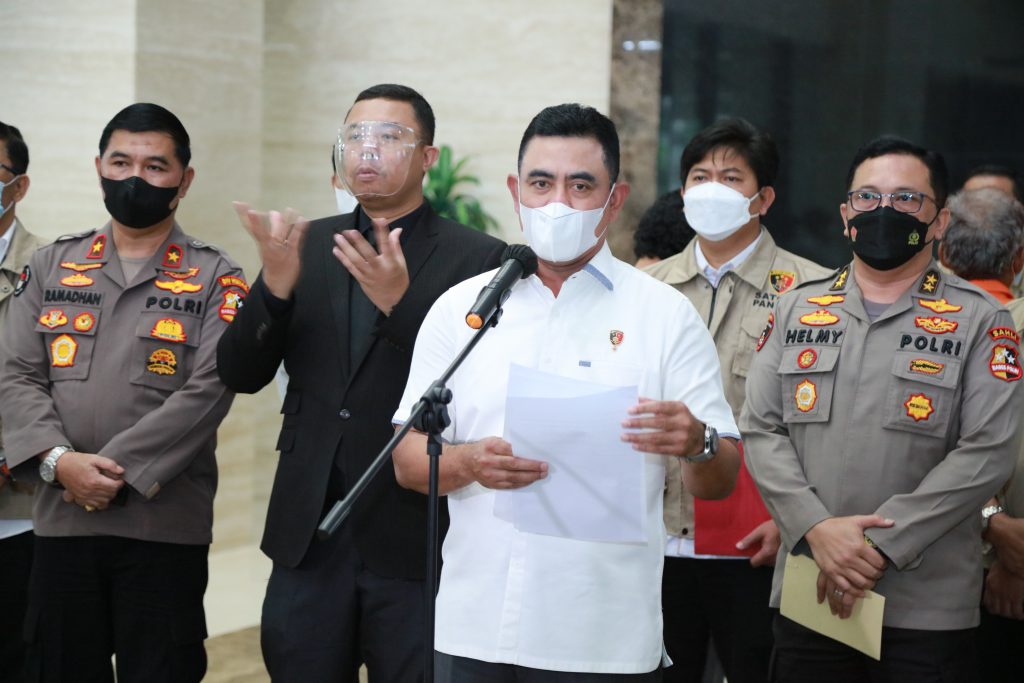 Dirtipideksus Bareskrim Polri Brigjen Whisnu Hermawan saat memberikan keterangan persnya, Senin (7/2). (Foto: istimewa)