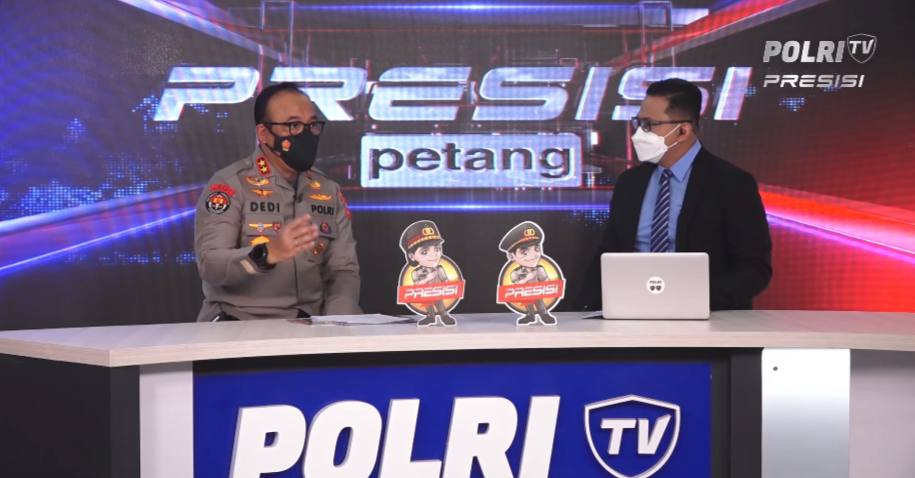 Kepala Divisi Humas Polri Irjen Pol Dedi Prasetyo dalam acara Polri TV, Sabtu (5/2). (Foto: istimewa)