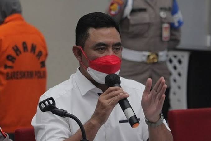 Dirtipideksus Bareskrim Brigjen Whisnu Hermawan saat menyampaikan keterangan persnya, Minggu (13/2). (Foto: istimewa)