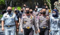 Kakorlantas saat melakukan pengecekan pengamanan lalu lintas KTT G20 dan GPDRR 2022 di Bali, pada Senin (23/05). (Foto: istimewa)