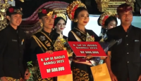 Grand Final Pemilihan Jegeg Bagus Bangli yang digelar di Alun-Alun Kota Bangli, pada Kamis (26/05). (Foto: istimewa)