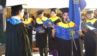 Wisuda di Gedung Auditorium Widya Sabha Kampus Jimbaran, Sabtu (25/06). (Foto: istimewa)