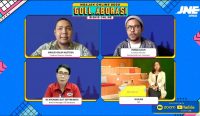 Webinar JNE Ngajak Online, Goll..Aborasi Bisnis Online Kota Denpasar, Rabu (20/07/2022). (Foto: JNE/humas)