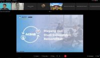 Pembekalan yang dilakukan secara daring melalui aplikasi Cisco Webex, Senin (04/07). (Foto: istimewa)