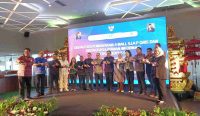BI Perwakilan Bali saat meluncurkan QRIS di Plaza Renon Mall Denpasar, Selasa (09/08/2022). (Foto: Agus/diksimerdeka.com)