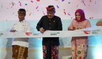 Cok Ace saat membuka Pameran Food, Hotel and Tourism Bali 2022, Kamis (22/09). (Foto: istimewa)