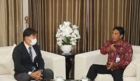 Rektor Unud saat terima kunjungan IUHW, di Gedung Rektorat Kampus Jimbaran, Selasa (13/09). (Foto: istimewa)