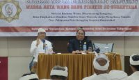 pelatihan Brahma Widya Dharmaning Sangging guna meningkatkan kualitas Sumber Daya Manusia (SDM) Kepemangkuan Sangging, bertempat di Hotel Golden Tulip, sabtu (17/12/2022).