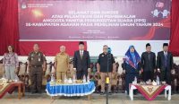 Bupati Asahan H. Surya, B.Sc menghadiri pelantikan anggota Panitia Pemungutan Suara (PPS), Selasa (24/01/2023).