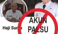 Tangkap layar akun Facebook yang mengatasnamakan Bupati Asahan. (Foto: Isrofi/diksimerdeka.com)