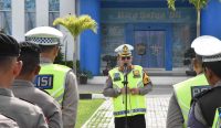Dirlantas Polda Sulteng, Kombes Kingkin saat apel penutupan Operasi Keselamatan Tinombala 2023, Sabtu (25/02/23). (Rahmad/diksimerdeka.com)