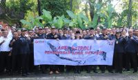Apel Patroli Pengawasan Kawal Hak Pilih yang diselenggarakan oleh Bawaslu Bali, Senin (27/02/2023). (doc/diksimerdeka.com)