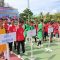 Tim peserta turnamen Sepek Takraw "Bupati Aceh Timur Cup" saat pembukaan turnamen di Idi Sport Center, Rabu (24/05/23). (Foto: Iwan Saputra/diksimerdeka.com)