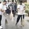 Bupati Labuhanbatu Erik Adtrada Ritonga bersama Wakil Bupati Labuhanbatu Elya Rosa Siregar saat menggiatkan gotong royong "Jumat Bersih", Jumat (12/04/23). (Foto: Hadyanto Sinaga/diksimerdeka.com)