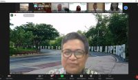 Ket foto : Tim Asesor BAN-PT melakukan asasmen lapangan secara daring pada Prodi Megister Ilmu Lingkungan