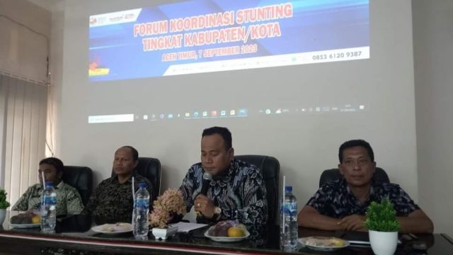Koodinasi penanganan stunting di Aceh Timur. Foto: Iwan/diksimerdeka.com