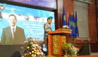 Kuliah Umum Menteri Koordinator Bidang Politik, Hukum, dan Keamanan (Menkopolhukam) Indonesia Prof. Mahfud MD, bertempat di Gedung Auditorium Widya Sabha Unud Kampus Jimbaran, Selasa (10/10/2023). Foto: diksimerdeka.com