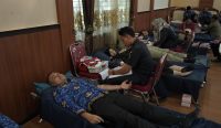 DPK Korpri Asahan menggelar aksi Donor Darah di Ruangan Rumah Dinas Bupati Asahan
