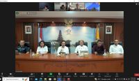 Sosialisasi Pemerintah Provinsi Bali terkait pungutan wisatawan asing kepada pejabat KBRI, Rabu (24/01/2024). Foto: Pemprov Bali