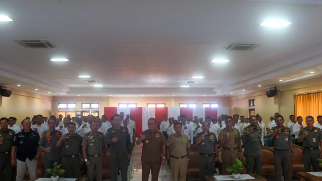 Pelatihan Satuan Polisi Pamong Praja Khusus Pariwisata bertempat di BKPSDM Provinsi Bali, Senin (22/1/2024). Foto: dok/Pemprov
