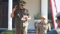 Pj Gubernur Bali menghadiri peringatan HUT Satuan Polisi Pamong Praja ke-74, Jumat (22/03/2024). Foto: dok/Pemprov Bali