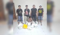 Tersangka pelaku pencurian puluhan kg beras bantuan sosial (Bansos) di kantor Kelurahan Buluri, Kecamatan Ulujadi, Kota Palu.