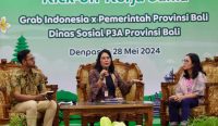 Kick Off Kerjasama Grab dengan Dinas Sosial P3A Prov. Bali bertempat di Wiswa Sabha Utama, Kantor Gubernur Bali, Selasa (28/5/2024). Foto: dok/Pemprov Bali