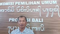 Komisioner KPU Provinsi Bali I Gede Jhon Darmana. Foto: Dewa Fathur/diksimerdeka.com.