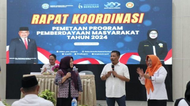 Rapat Koordinasi Pemetaan Pemberdayaan Masyarakat yang diselenggarakan oleh Badan Narkotika Nasional (BNN) Provinsi Bengkulu