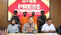 Polres Jembrana saat merilis pengungkapan kasus penyelundupan Penyu Hujau.