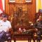 Sang Made Mahendra Jaya menerima kunjungan Panglima Koarmada (Pangkoarmada) II Laksamana Muda TNI Ariantyo Condrowibowo, M.Tr.Opsla, Rabu (22/5/2024). Foto: dok/Pemprov Bali