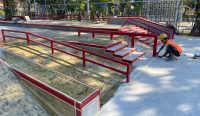 Proses pengerjaan Skate Park Lumintang yang telah mencapai 98%. Foto: dok/pribadi