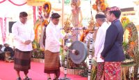 Wali Kota Denpasar, I Gusti Ngurah Jaya Negara saat membuka Festival Legong Keraton Lasem IX di Jaba Pura Agung Jagatnatha Denpasar, Sabtu (21/9/2024). Foto: dok/Pemkot Denpasar