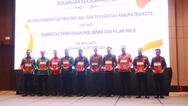 Penandatanganan Perjanjian Kerja Sama (PKS), Selasa (15/10/2024). Foto: dok/Pemkot Denpasar