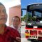 Kadishub Provinsi Bali, IGW Samsi Gunarta (kiri),Bus Trans Metro Dewata (kanan). Foto: dok/ist