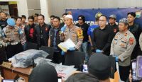 Konfrensi Pers usai Polres Polrea Palopo berhasil menangkap pelaku pembunuhan Feni Ere. Foto: dok/Polres Palopo