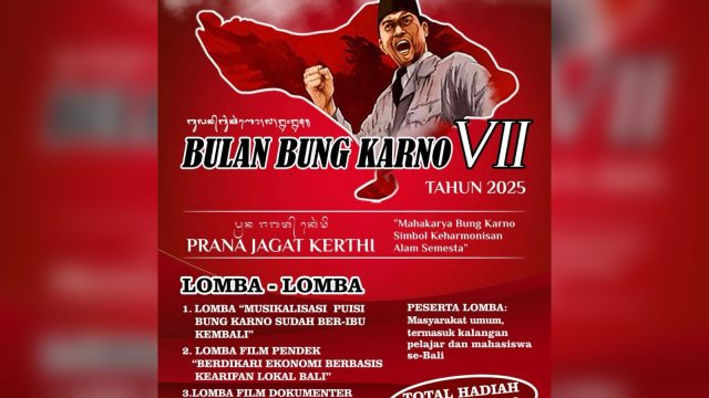 Famplet Bulan Bung Karno VII Provinsi Bali. Foto: dok/pribadi