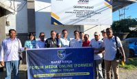 Forum Media Online Lombok Tengah mengunjungi sekretariat JMSI Bali membahas peran media dalam mendukung pariwisata, Sabtu (26/4/25). Foto: dok/JMSI Bali