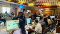 Suasana Pelayanan pembayaran pajak di Kantor Bapenda Kota Denpasar. Foto: dok/Pemkot Denpasar
