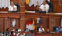 Rapat koordinasi antara Pemerintah Provinsi Bali dengan Pemerintah Kabupaten Badung, Pemerintah Kabupaten Gianyar, dan Pemerintah Kota Denpasar pada, Senin (Soma, Wage Julungwangi) 7 April 2025 di Kertha Sabha, Jayasabha, Denpasar. Foto: tim/diksimerdeka.com
