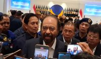Ketua Umum Partai Nasdem Surya Paloh usai melantik Pengurus Nasdem Provinsi Bali. Foto: dok/Julius Nipu