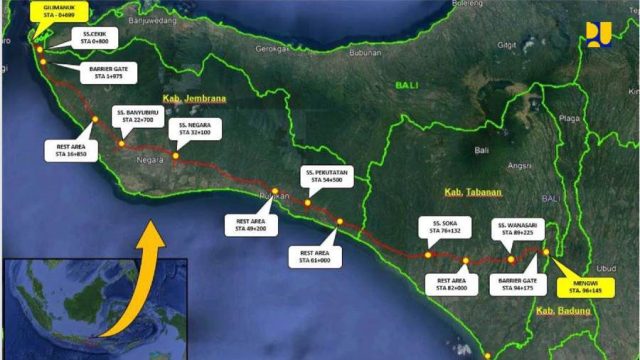 Rencana pembangunan tol Gilimanuk-Mengwi. Foto: dok/pu.go.id