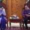 Ketua Tim Penggerak PKK Provinsi Bali, Putri Suastini Koster menerima audensi Kepala Sekolah SMA Negeri 1 Seririt, Ngurah Putu Wiswayana, yang bertempat di Jayasabha pada Selasa (20/5/2025). Foto: dok/Pemprov Bali