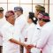 Gubernur Bali Wayan Koster bersalaman dengan 21 Pejabat Pimpinan Pratama usai di dantik, Jumat (09/05/2025). Foto: dok/Pemprov Bali