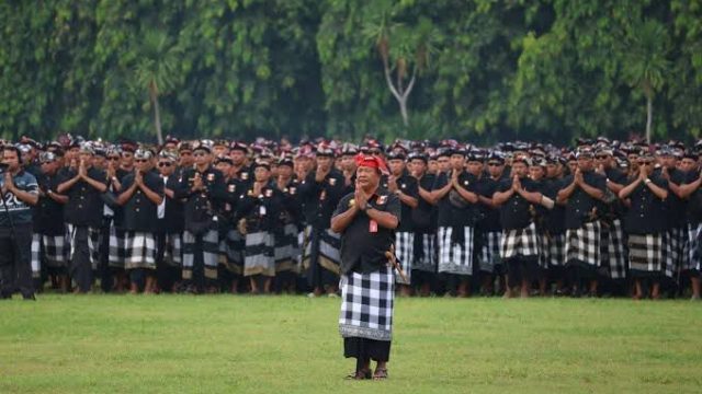 Ilustrasi/Gelar Apel Agung Pacalang Bali Tahun 2025 di Lapangan Niti Mandala Renon, Sabtu, 15 Maret 2025. (dok/ist)