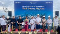 Groundbreaking proyek Bali Benoa Marina yang berlangsung di kawasan Bali Maritime Tourism Hub (BMTH), Benoa, Denpasar, pada Kamis (22/5/2025). Foto: dok/Pemprov Bali