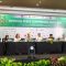 Foto: Gubernur Koster saat konferensi pers Bali and Beyond Travel Fair (BBTF) ke-11 di BICC Hotel Westin Nusa Dua, Badung