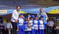 Foto: Peringatan Hari Anak Nasional (HAN) 2025 dengan semarak di Alun-Alun Jember Nusantara, Senin (23/6/2025).